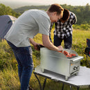 HOCCOT 12”  Gas Countertop Radiant Charbroiler -28,000 BTU Convertible Between Natural Gas And Liquid Propane