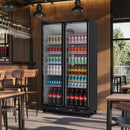 27.1 Cu.Ft Full Screen Glass Merchandiser Refrigerator Commercial Beverage Refrigerators Display Drink Fridge