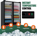 27.1 Cu.Ft Full Screen Glass Merchandiser Refrigerator Commercial Beverage Refrigerators Display Drink Fridge