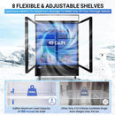 49 Cu. Ft Merchandiser Refrigerator Glass Door Commercial Beverage Refrigerators With LED Light Box
