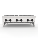 Commercial Gas Stove with 6 Burners, Propane and Natural Gas Countertop Cooking Stove Range, Stainless Steel Gas Hot Plate, Commercial Cooking Equipment for Restaurant, 168,000 BTU