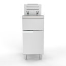 Commercial Gas Deep Fryer, Stainless Steel Free Standing Floor Frye with Baskets 4 Tube 120000 BTU 50LB for Restaurants