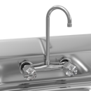 Aplancee Stainless Steel Sink with Faucet,Commercial Wall Mounted Hand Sink for Washing, Restaurant, Kitchen, Outdoor and Home Use, 17 x 15 Inches