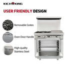 KICHKING 2 Burner Range with Griddle and Standard Ovens 