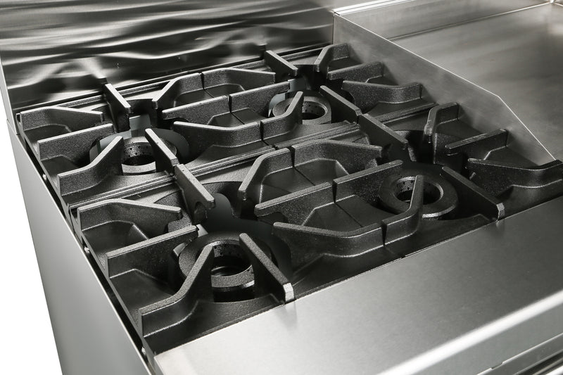 Gas Range, 48, 5 Burners with Griddle