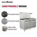 KICHKING 4 Burner with Griddle and 2 Standard Ovens