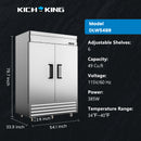 KICHKING 54" Reach-In Refrigerator