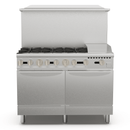 KICHKING 6 Burner Range with Griddle and 2 Standard Ovens 