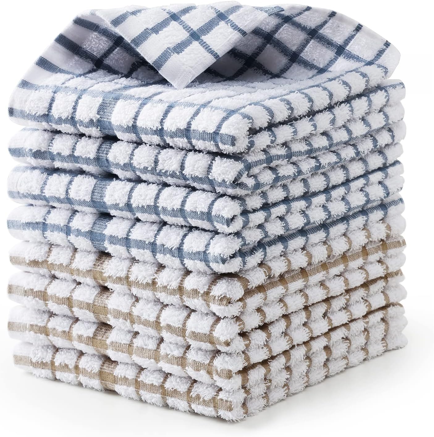 Kitchen Dish Towels, Bulk Cotton Kitchen Hand Towels, 5 Pack Dishcloth