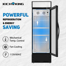 glass door commercial merchandiser refrigerator with adjustable shelves