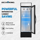 glass door commercial merchandiser refrigerator with adjustable shelves