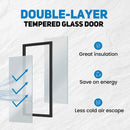 double-layer tempered glass door for merchandiser refrigerator
