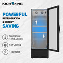 glass door commercial merchandiser refrigerator with adjustable shelves