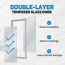double-layer tempered glass door for commercial merchandiser refrigerator