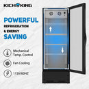 glass door commercial merchandiser refrigerator with adjustable shelves