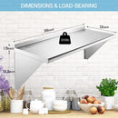 KICHKING Wall Mounted Food Service Storage Rack Shelves