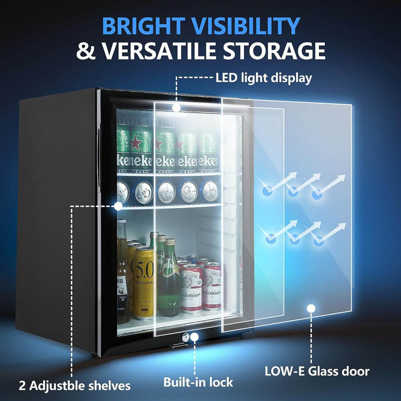 Bulk-buy Cheap Mini Fridge Beauty Glass Door Fridge for Hotel Bar price  comparison