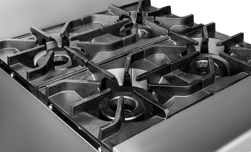 KICHKING Natural Gas 4 Burner 24" Range with Standard Oven 