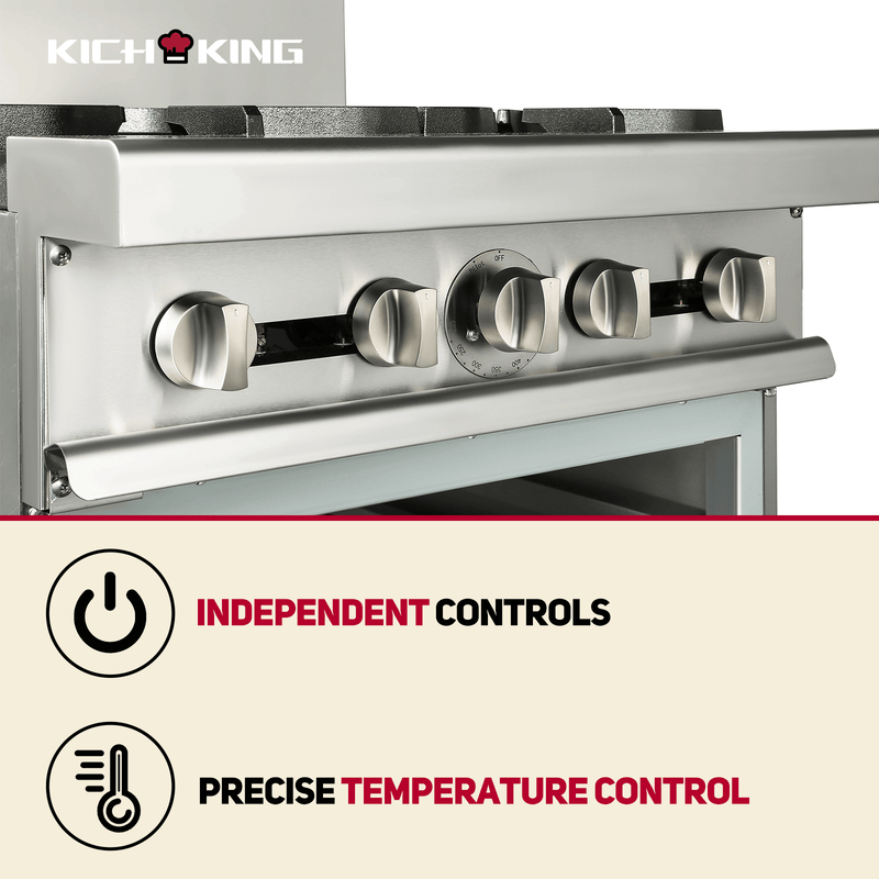 KICHKING Natural Gas Range with Standard Oven