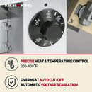 KICHKING Natural Gas Stainless Steel Floor Fryer