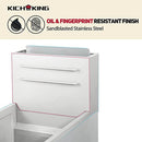 KICHKING Natural Gas Stainless Steel Floor Fryer