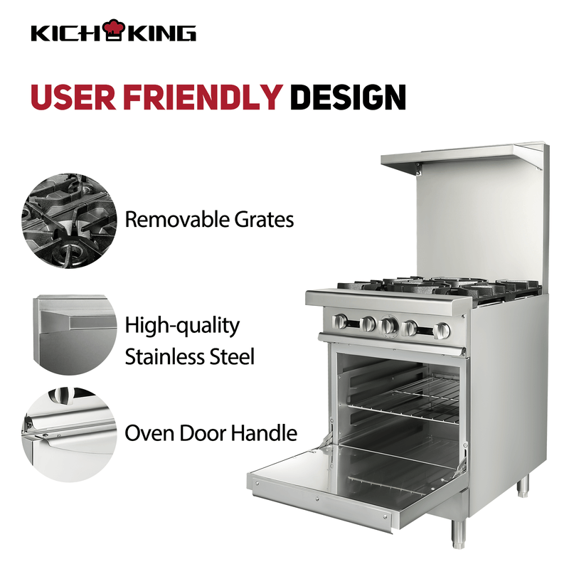 KICHKING Natural Gas Range with Standard Oven