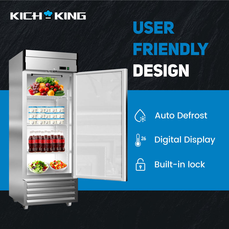 Kichking BD360 Commercial Chest Freezer , 10 Cu ft