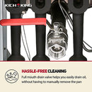 KICHKING Natural Gas Stainless Steel Floor Fryer