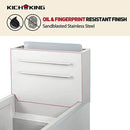 KICHKING Natural Gas Stainless Steel Floor Fryer
