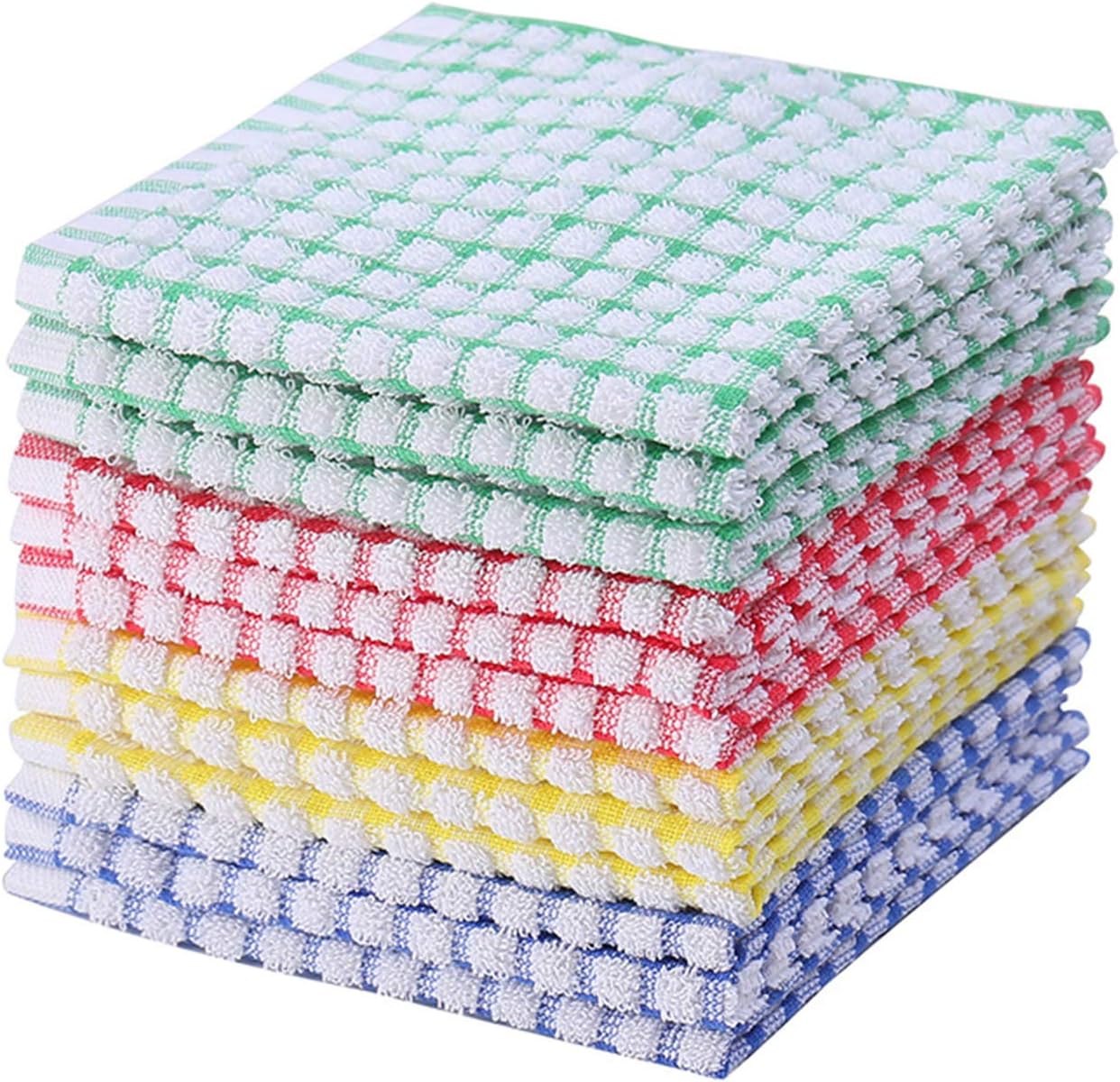 Cosy House Collection 2-Pack Pattern Decorative Kitchen Towel Set - 100% Cotton Dish Cloths for Washing & Drying - 15 inch x 25 inch Soft & Absorbent