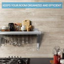 KICHKING Wall Mounted Food Service Storage Rack Shelves