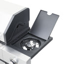 3-Burner Propane Gas BBQ Grill with Side Burner, 37230BTU Output With Enameled Cast Iron Cooking Grids For Outdoor Barbecue, Stainless Steel