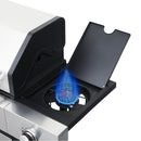 3-Burner Propane Gas BBQ Grill with Side Burner, 37230BTU Output With Enameled Cast Iron Cooking Grids For Outdoor Barbecue, Stainless Steel