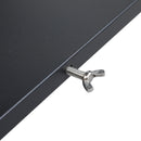 4-Burner Propane Gas BBQ Grill, SS Plancha, 49200BTU Output With Wire Enamel Cooking Grids For Outdoor Barbecue, Foldable Side Table, Hanging Basket, Stainless Steel