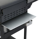 3-Burner Propane Gas BBQ Grill, SS Plancha, 36900BTU Output With Wire Enamel Cooking Grids For Outdoor Barbecue, Foldable Side Table, Hanging Basket, Stainless Steel