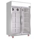 KICHKING 38.5 Cu.ft Merchandiser Refrigerator Glass Door Display Cooler Light Box With LED Lighting-48"w