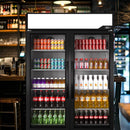 KICHKING 38.5 Cu.ft Merchandiser Refrigerator Glass Door Display Cooler Light Box With LED Lighting-48"w