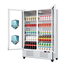 35.3 Cu.Ft Merchandiser Refrigerator Commercial Beverage Refrigerators Low-E Glass Door Display Drink Fridge