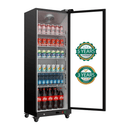 12.4 Cu.Ft Full Screen Glass Merchandiser Refrigerator Commercial Beverage Refrigerators Display Drink Fridge