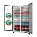 27.1 Cu.Ft Full Screen Glass Merchandiser Refrigerator Commercial Beverage Refrigerators Display Drink Fridge