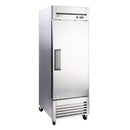 27" Solid Door Stainless Steel Reach-In freezer