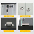 5 Shelf Glass Display Cabinet with 12 Color LED Lights and Remote Control, 2 Glass Doors Curio Cabinet