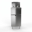 Commercial Gas Deep Fryer, Stainless Steel Free Standing Floor Frye with Baskets 4 Tube 120000 BTU 50LB for Restaurants