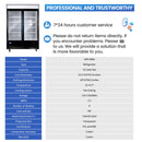 49 Cu. Ft Merchandiser Refrigerator Glass Door Commercial Beverage Refrigerators With LED Light Box
