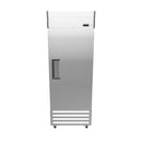 27"W Solid Door Reach-In Freezer 23 Cu.Ft Commercial Stainless Steel Upright Freezer With LED Lighting