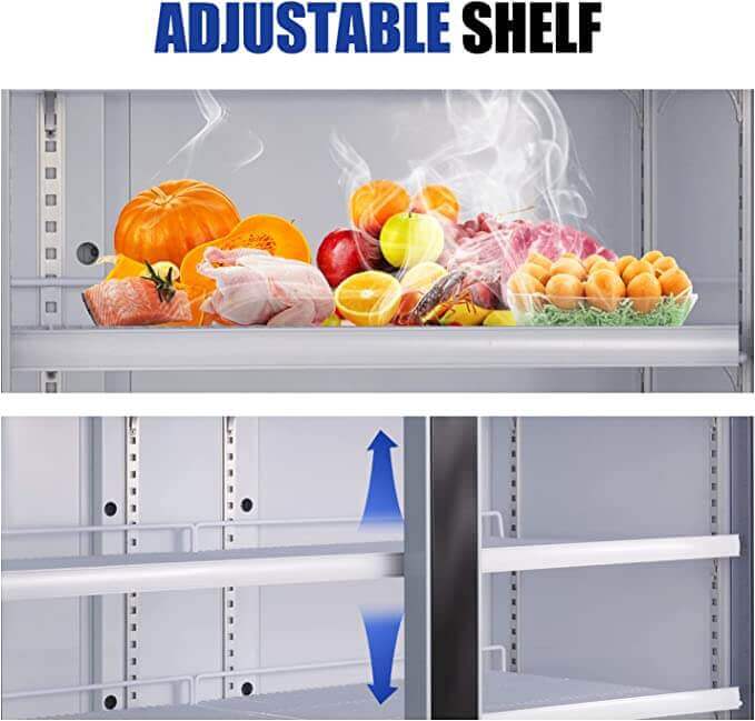 Single Glass Door Black Painted Steel Reach-In Refrigerator 20 cu.ft.