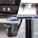 Double Glass Door Black Painted Steel Reach-In Refrigerator 43 cu.ft.