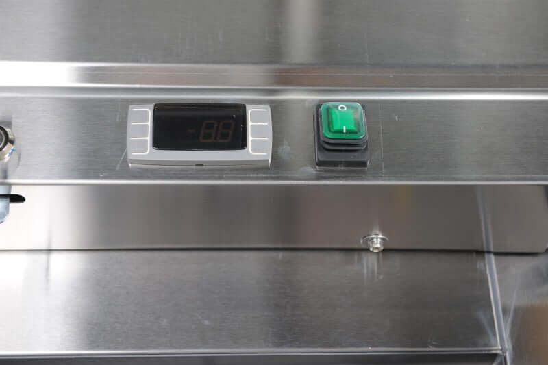 Kichking Bluelinetech 23 cu.ft Reach-in Stainless Steel Commercial Freezer with LED Lighting